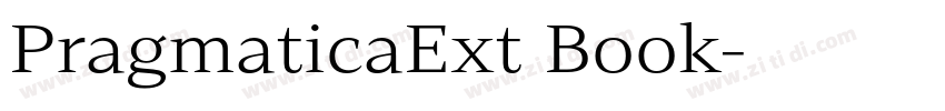 PragmaticaExt Book字体转换